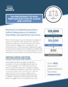 FACT SHEET: The Importance of Non-Partisan Elections of Judges and Justices